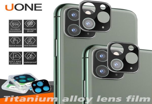 Protector de pantalla de lente de cámara para iPhone 12 Pro Max 11 Película de cámara Titanium Titanium Lente de aleación de vidrio ultra delgada Cam8602442 ultra delgada