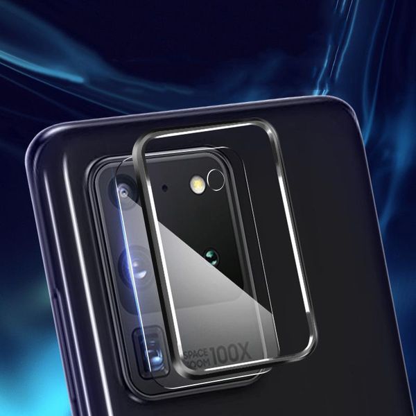 Protecteur d'écran d'objectif de caméra pour S20 Ultra Plus anneau de protection arrière Galaxy protecteurs de téléphone portable à couverture complète