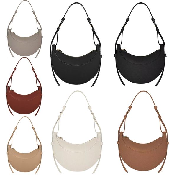 Moda Numero Dix Hombro Bolsas de media luna para mujer Cyme Travel Tote Cross Body Bolsos de diseñador de lujo Carteras para hombre Bolso de embrague de cuero Maquillaje Croissant Bolsa de axila