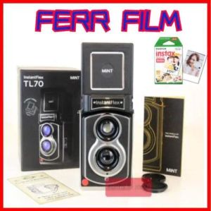 Camera Mint TL70 2.0 Flex Twinlens Instant Camera Gebruik Fujifilm Instax + gratis mini -film
