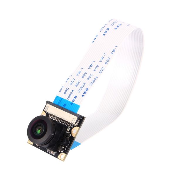 Placa de módulo de cámara de envío gratuito 5MP Lentes de ojo de pez gran angular de 175 grados para Raspberry Pi Modelo A Modelo B
