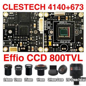 Module de caméra réel 800TVL Sony CCD Effio HD, Circuit imprimé à puce 32 32mm PAL/NTSC, Mini moniteur, câble OSD