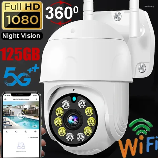 Cámara Monitor de visión nocturna Banda dual 2.4G 5G WiFi inalámbrico Monitoreo de seguridad para el hogar Detección de movimiento VI365