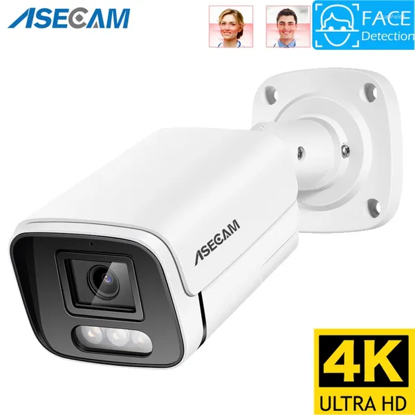 Cámara al aire libre Ai Detección de rostro H.265 Onvif Bullet CCTV Array Visión nocturna IR 5MP POE Audio humano Seguridad