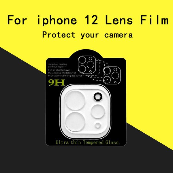 Verre de protection d'appareil photo pour iphone 12, Film de protection d'écran pour objectif, pour iphone 11 Pro Max X XR XS MAX
