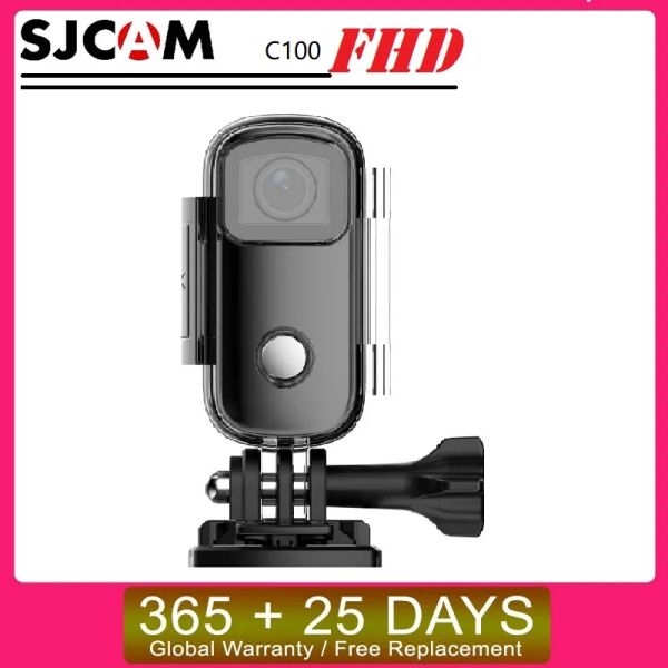 Cámara SJCAM C100 Mini pulgar Cámara 1080p 30FPS H.265 12MP NTK96672 CHIPSET 2.4GHz Wifi 30m Dipoporto Acción Sports DV Camera