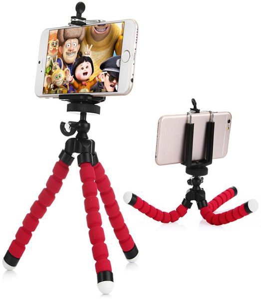 Trépieds de caméra Tipod Tripod Octopus Stand avec adaptateur de montage pour l'iPhone 5s 6s Plus Samsung Sony HTC Smartphone Camera 7840071