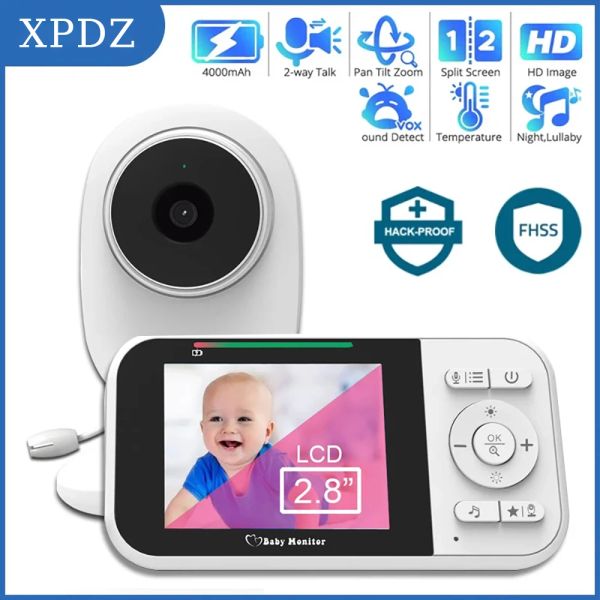 Caméra vidéo Baby Monitor 2.4g sans fil avec 2,8 pouces LCD Mother Kids Twoway Audio Talk Night Vision Sécurité Camerie de sécurité