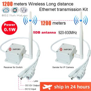 Caméras 1,2 km sans fil à longue distance Wifi AP Récepteur de l'expéditeur pour émetteur pour 2MP 3MP 4MP 5MP 8MP IP PTZ Équipement Ethernet de l'appareil photo