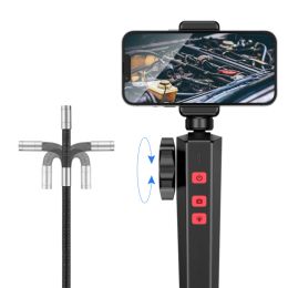 Caméras 1080p Réparation automatique Amérique de l'endoscope de borecope pour voiture 6 mm / 8,5 mm à 180 degrés Caméra d'inspection de direction avec 8 sac de carring LED IP67