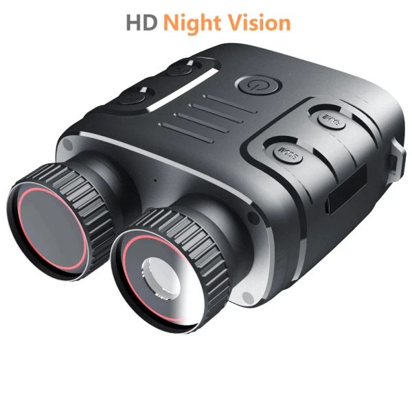 Cámaras 1080p Dispositivo de visión nocturna HD 5x Binoculares de visión de zoom digital para la caza Visor de oscuridad de la cámara infrarroja