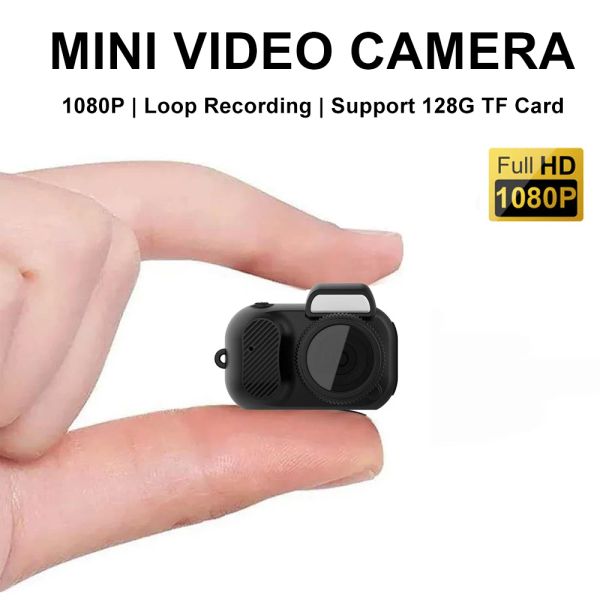 Caméras 1080p mini-caméra d'action caméra portable caméra de poche avec enregistreur vidéo écran sport dv petit micro caméscope caméra