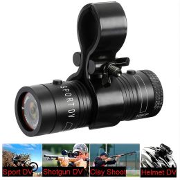 Caméras 1080p Fusil de chasse caméra extérieur imperméable vélo de moto de moto caméra sport dv
