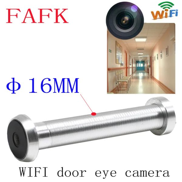 Caméras 16 mm de diamètre V380 Mini WiFi Porce de sécurité Porte de sécurité Eye Wideangle infrarouge Vision nocturne H.265 P2P ONVIF CAME