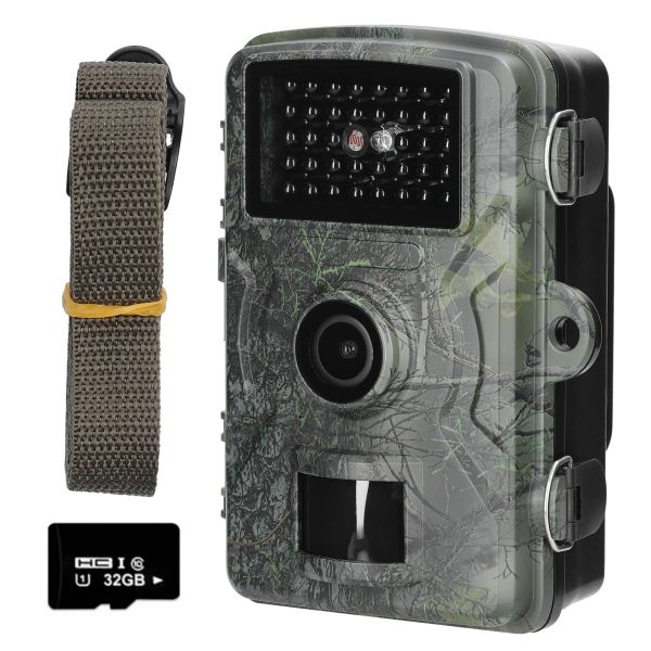 Caméras 16MP 1080p Portable Day Night Photo Vidéo Prise Caméra Trail Multifonction Montrôle d'observation des animaux de chasse extérieure