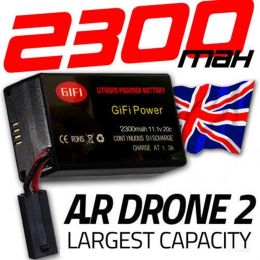 Cameras 2300mAh Li Po Batterie de grande capacité pour Parrot AR Drone 2.0 Quadcopter 11.1V 25c Haute qualité