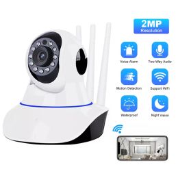 Caméras 2MP IP Camera Home Wireless WiFi Sécurité de sécurité Caméra de surveillance mini smart suivi de la surveillance pour bébé