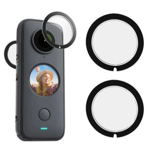 Cameras 2PCS CAP INSTA360 ONE X2 LANCES GARDES COVERS COVERS PIÈCES DE PROTECTURS DE COURT