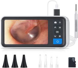 Camera's 3,9 mm digitale otoscoop 4,5 inch 1080p HD LCD -scherm Ear Scope Endoscoop Ear Wax Camera met 2500 mAh Batterij 32 GB TF -kaart