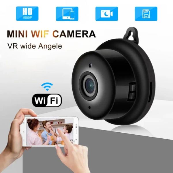 Cámaras 360 grados Cam Bande Visualización Angle de visión inalámbrica Wifi Seguridad del hogar Cámaras de visión nocturna Rota 360 grados de 1080p Videocámara