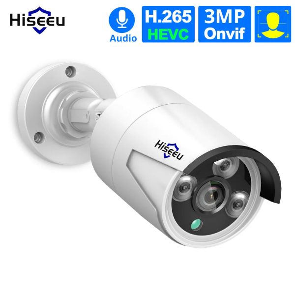 Cámaras Cámara de seguridad de 3MP/5MP HD POE con Audio Night Vision Detection Access Remote Access IP66 Implaz