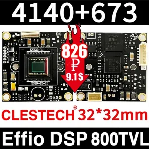 Cameras 4140 + 673 100% New Sony Effio CCD Clestech 800TVL Module de puce analogique CCTV Microscope microscope DIY Menu OSD