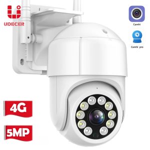 Camera's 4G Sim Card IP -camera 5MP PTZ WiFi Camera Outdoor Wireless CCTV Security Camera AI Tracking Audio Video Surveillance Camhi P2P