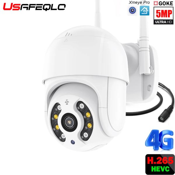 Cámaras 4G Tarjeta Sim Cámara IP PTZ 1080P 3MP 5MP HD WIFI WIFI SEGURIDAD Outdoor Dome Camera CCTV P2P ONVIF Audio de dos vías ICSEE