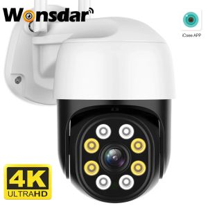 Cameras 4K 8MP HD IP Camera WiFi Wi-Wireless Security Camera Outdoor Tracking Ptz Camera H.265 5MP 1080p Video Soumission P2P ICSEE