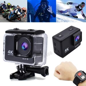 Cameras 4K Action Camera 30fps HD 16MP Enregistrement sous-marin Camerie 30m AntiStaShake WiFi Motion Camcord Camcord