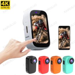 Caméras 4k action caméra hd tactile écran poche action came extérieur anti-shake sport dv wifi wifi mini