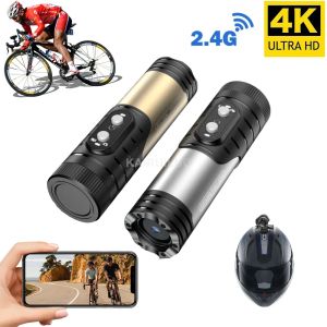 Camera's 4K Actie Camera Waterdichte Bike Motorfietshelmcamera Anti Shake Sport DV Wireless WiFi Video Recorder Dash Cam voor CAR 2023