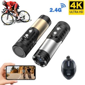 Camera's 4K Actie Camera Waterdichte Bike Motorfietshelmcamera Anti Shake Sport DV Wireless WiFi Video Recorder Dash Cam voor auto