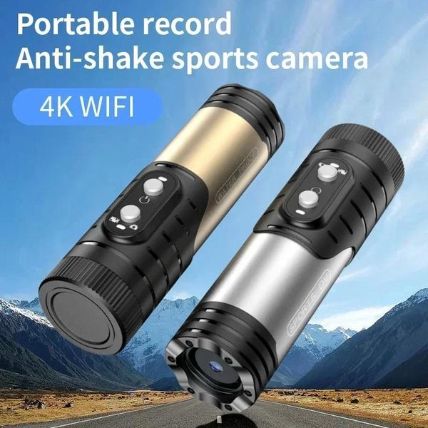 Cameras 4K Action Camera Action Imperproof Bike Motorcycle CAMEMET CAME ANTI SHOK SPORT DV WIRESS WiFI Recordance vidéo Dash Came pour la voiture Nouveau