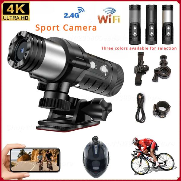 Cámaras 4K Wifi Acción Camcorder motocicleta Cámara de casco de bicicleta