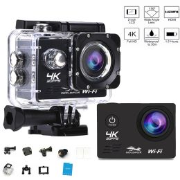 Cameras 4K WiFi Sports Camera Ultra HD Mini Mini Outdoor 30m étanche peut porter avec une caméra CAME VIDEO VIDEO GO SPORT PRO PLIVE SPORTS CAMERIE