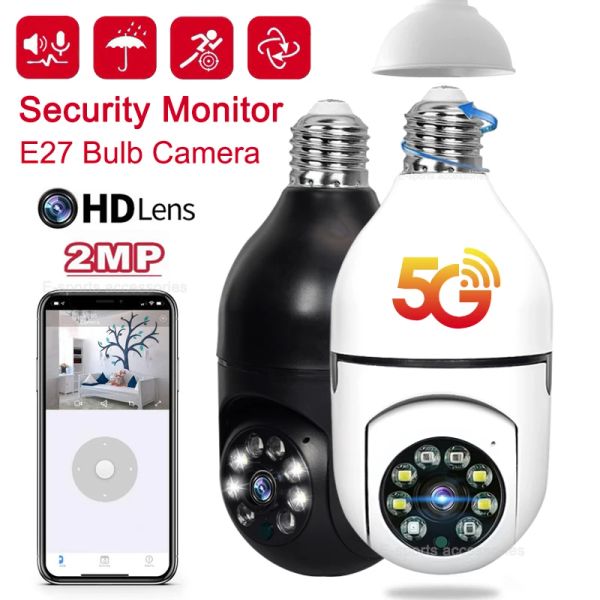 Caméras 5G WiFi Surveillance IP Camera Vision nocturne Vision pleine couleur Automatique Tracking Digital Zoom Video Home Security Monitor