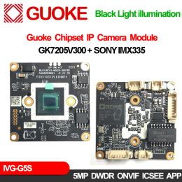 Caméras 5MP Digital Cam Board Sony IMX335 Goke GK7205V300 webcam Black Light Illumination 2592 * 1944 20FPS ICSEE Surveillance CCTV Camera