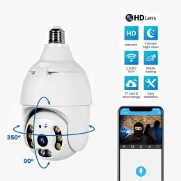 Caméras 5MP HD Camera WiFi Smart 360 ° Panorama IP Caméra ampoule Sécurité de la maison CCTV CCTV Système de sécurité de la caméra pour animaux de compagnie