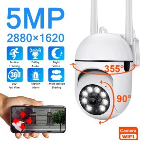 Cameras 5MP WiFi Surveillance Caméras IP Camera HD 1080p IR Color Vision Night Vision de sécurité Protection de sécurité