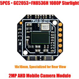 Cameras 5pcs / lot arrière View Starlight 1080p 2MP GC2053 + FH8536H véhicule mobile mobile CCTV Module PCB 16x16mm 1920x1080 Miroir