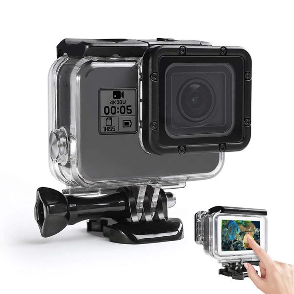 Cameras 60m / 197ft Boîtier étanche Case de boîtier Porte arrière tactile pour GoPro Hero 7/6/5 / (2018) pour GO Pro Black Action ACCESSOIRES DE CAMERIE