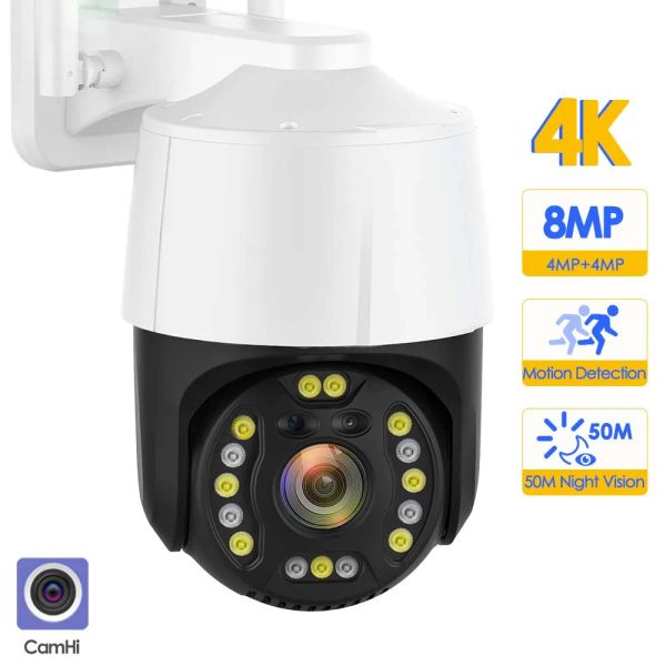 Cameras 8MP 4K IP CAME WiFi OUTDOOR 5X Zoom en option 5MP Wireless PTZ CAM ONVIF FTP MINI SECTION DE SÉCURITÉ DE SÉCURITÉ DE SÉCURIT