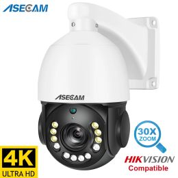 Camera's 8MP PTZ 4K IP Camera Optische Zoom Color Night Poe Sony IMX415 Beveiliging CCTV Audio Video Surveillance Hikvision Compatible RSTP