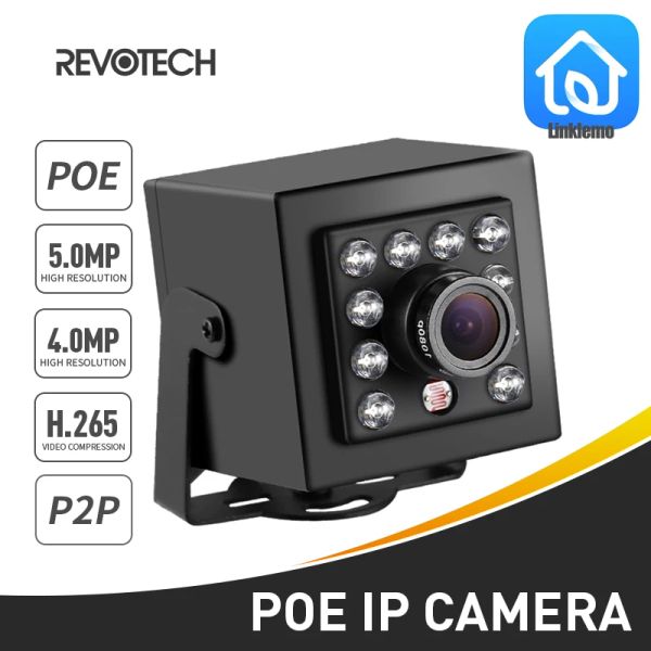 Cámaras 940nm IR Invisible Poe H.265 HD 4MP 5MP Mini Tipo Cámara IP Visión nocturna Visión interior 1616p / 1080p Video del sistema CCTV P2P P2P Video