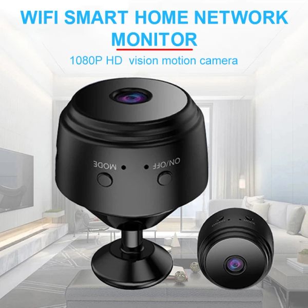 CAMERA A9 WiFi Mini Camera HD 1080P Recordance vidéo sans fil Enregistreur vocal Sécurité Caméra Smart Home pour les nourrissons et les animaux