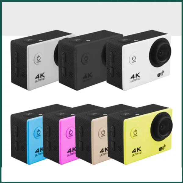Caméras Action Caméra 4K HD avec écran de télécommande Arafier imperméable Camera Drive Recorder 720p CAME SPORT CALLET ACTION CAM HORO