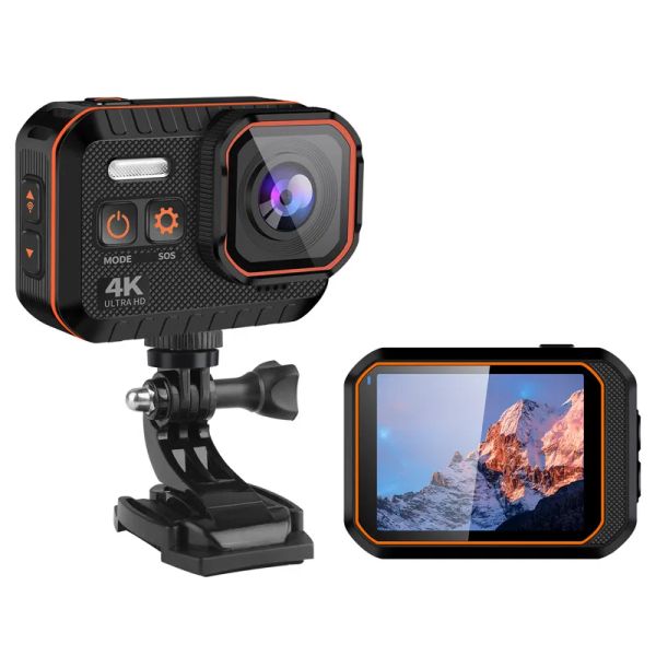 Cámaras Cámara de acción 4K Ultra HD Control remoto impermeable Mini Sport Camera 4K/60FPS 170D Cámara de video wifi wifi para deportes al aire libre