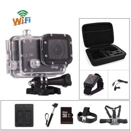 Cameras Action Camera DePortiva Original Gitup Git1 Novatek Remote 1,5 pouce écran LCD WiFi 1080p 60fps sports GO Imperproof