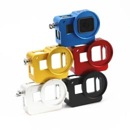 Cameras Boîtier de boîtier en aluminium + 52 mm d'objectif UV et d'objectif pour GoPro Hero 6 5 7 Black Hero 2018 Camera Accessoires Cadre de protection